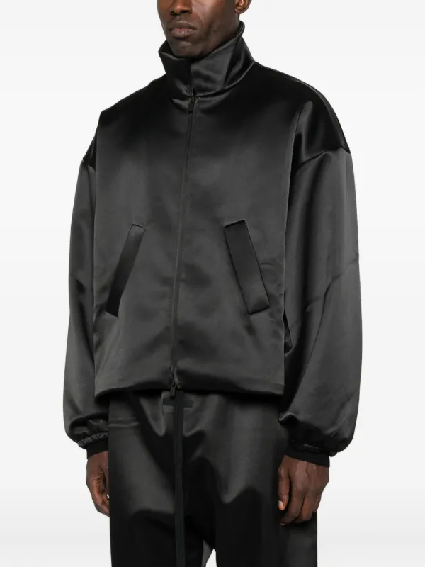 ジャケット・アウター FEAR OF GOD 5th satin bomber jacket LL Fear Of God Fifth Collection Manuel Satin Bomber Jacket In Black