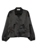 FEAR OF GOD ESSENTIALS satin zip-up jacket - Black