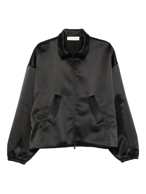 FEAR OF GOD ESSENTIALS satin zip-up jacket