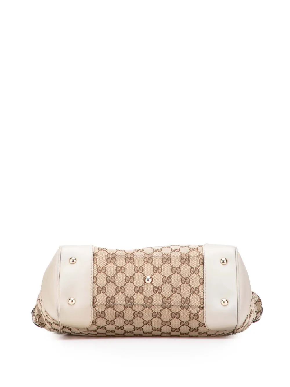 Pre-owned Gucci 2016-2025 Gg Canvas Mayfair Tote Bag In Brown
