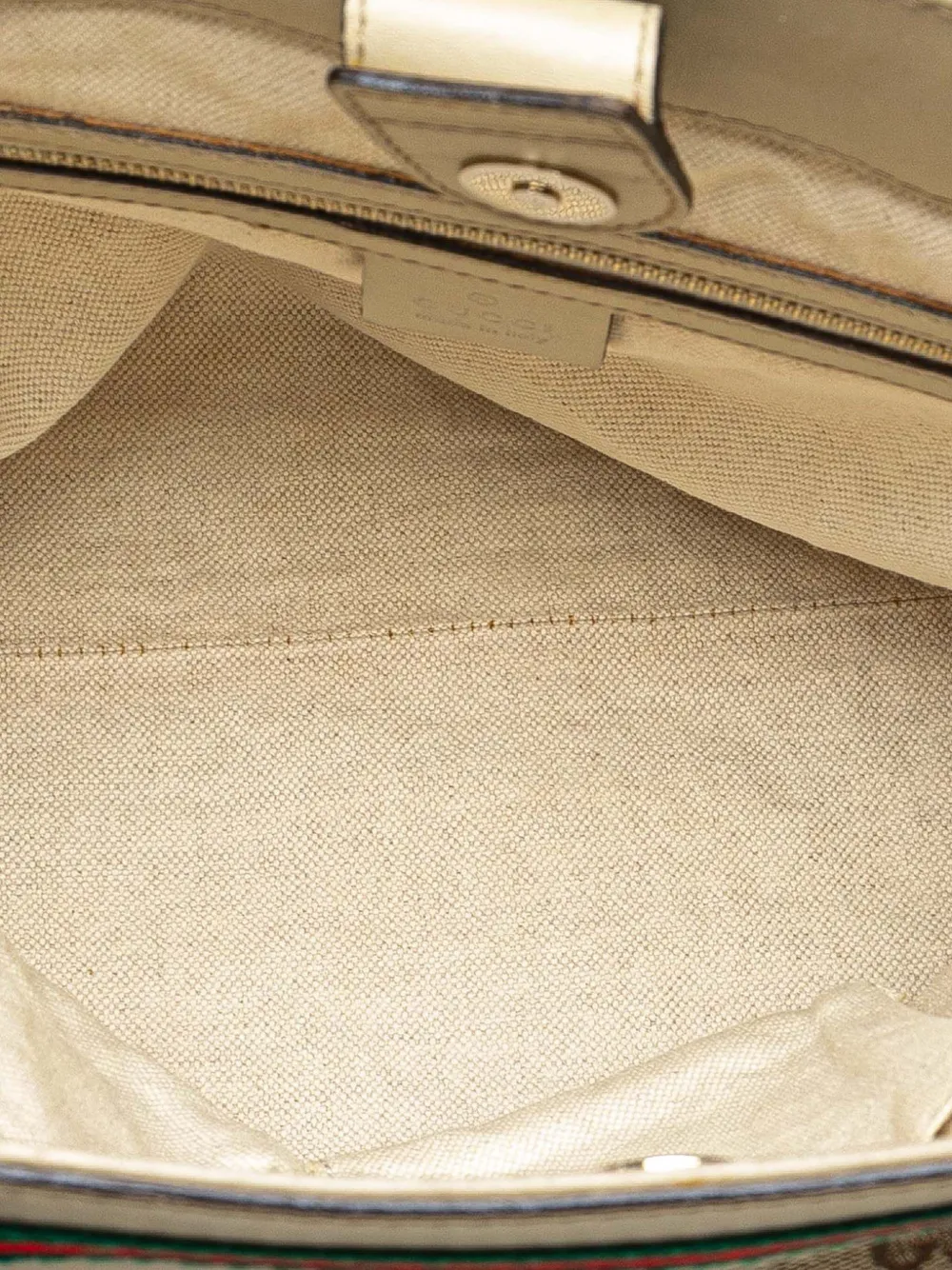 Pre-owned Gucci 2016-2025 Gg Canvas Mayfair Tote Bag In Brown