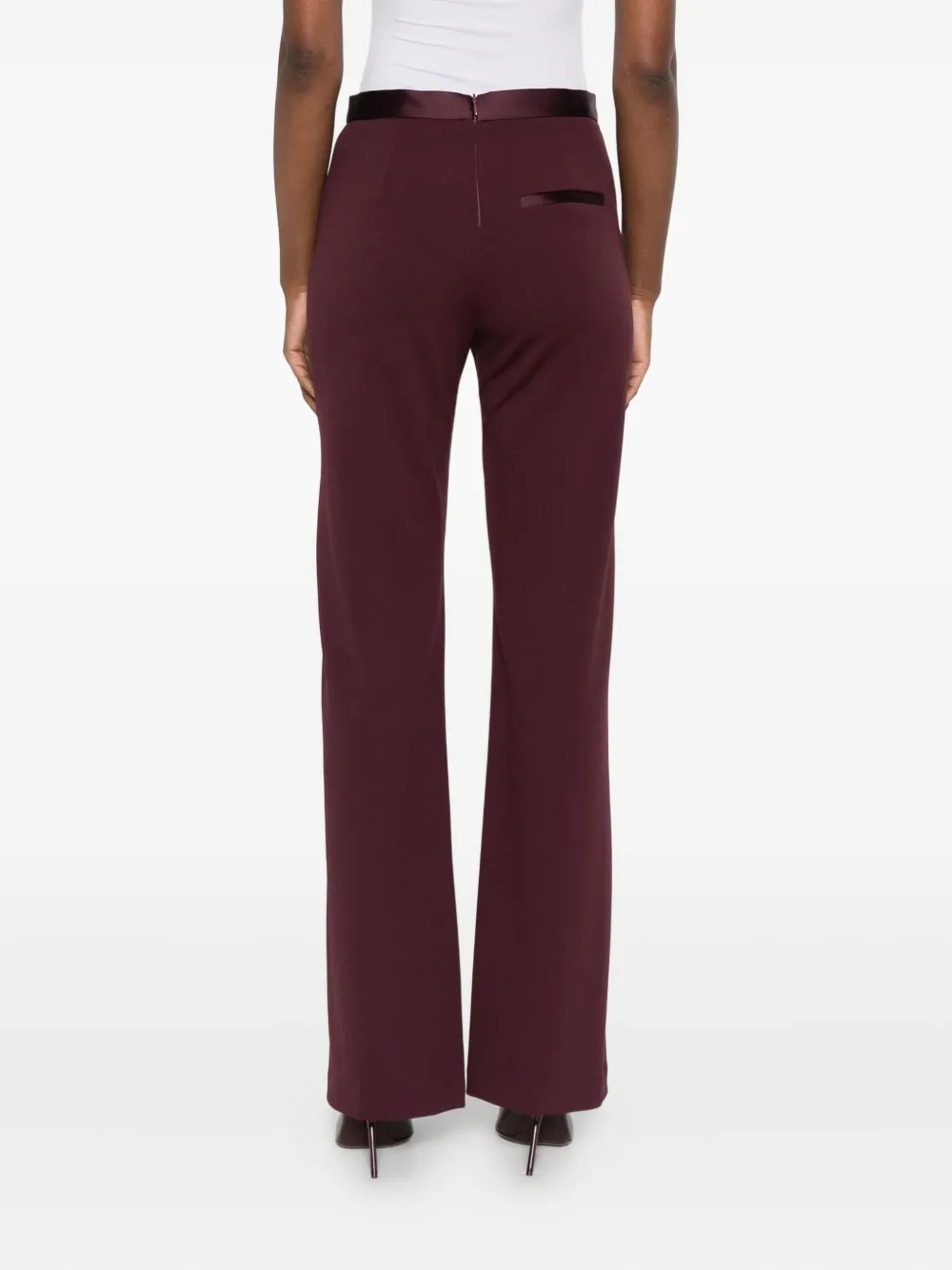 Imperial Pocket-detail Flared Trousers In Red