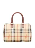 Burberry Pre-Owned 2003 Haymarket Check Coated Canvas boston bag - Brown