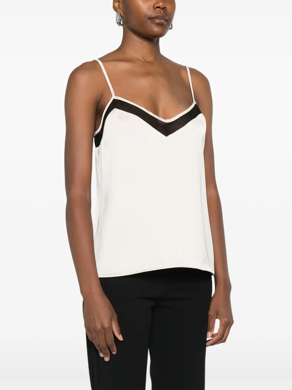  Imperial V-neck Spaghetti-strap Top - Neutrals 