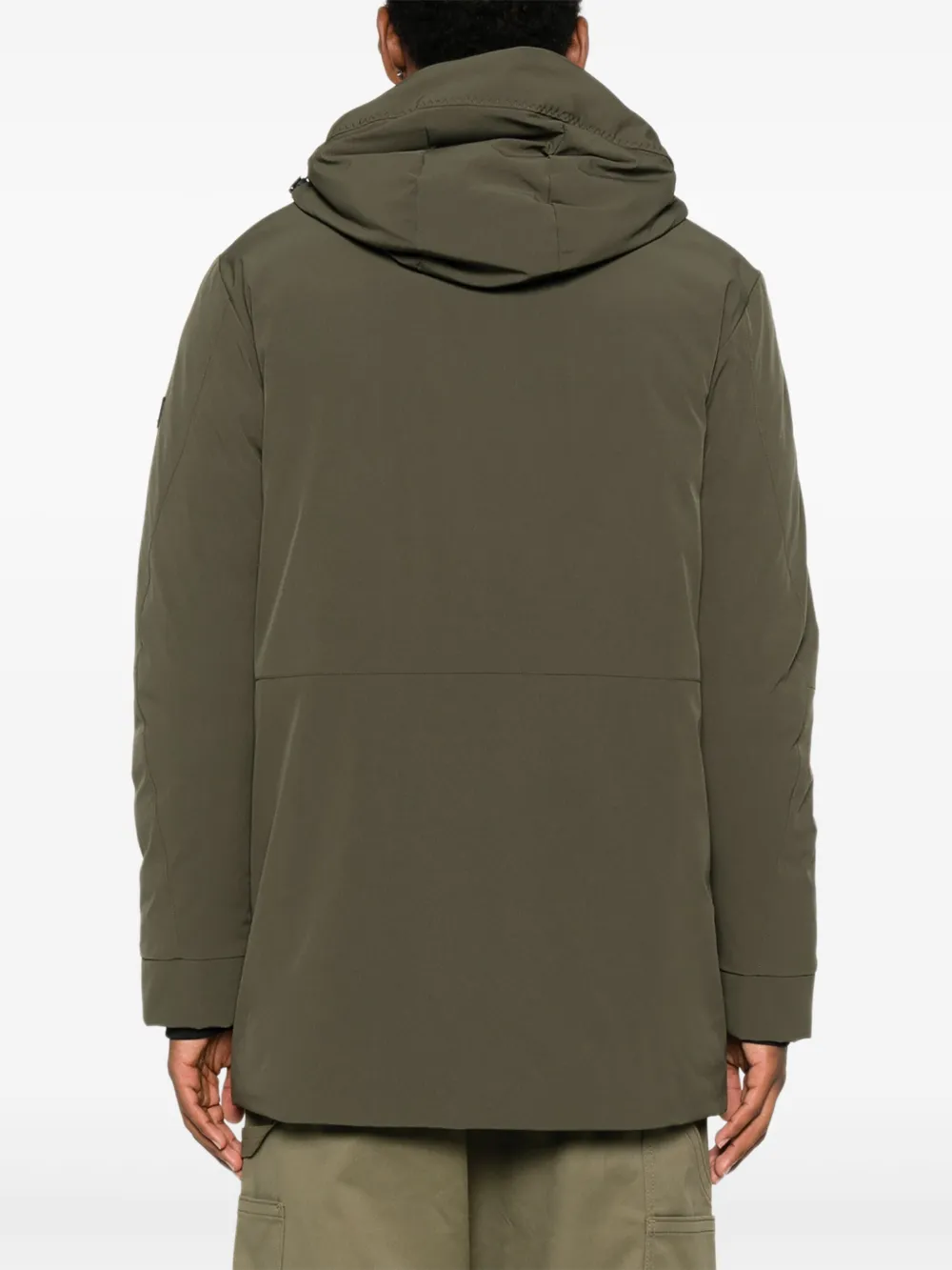 Peuterey Jas met capuchon en rits Groen
