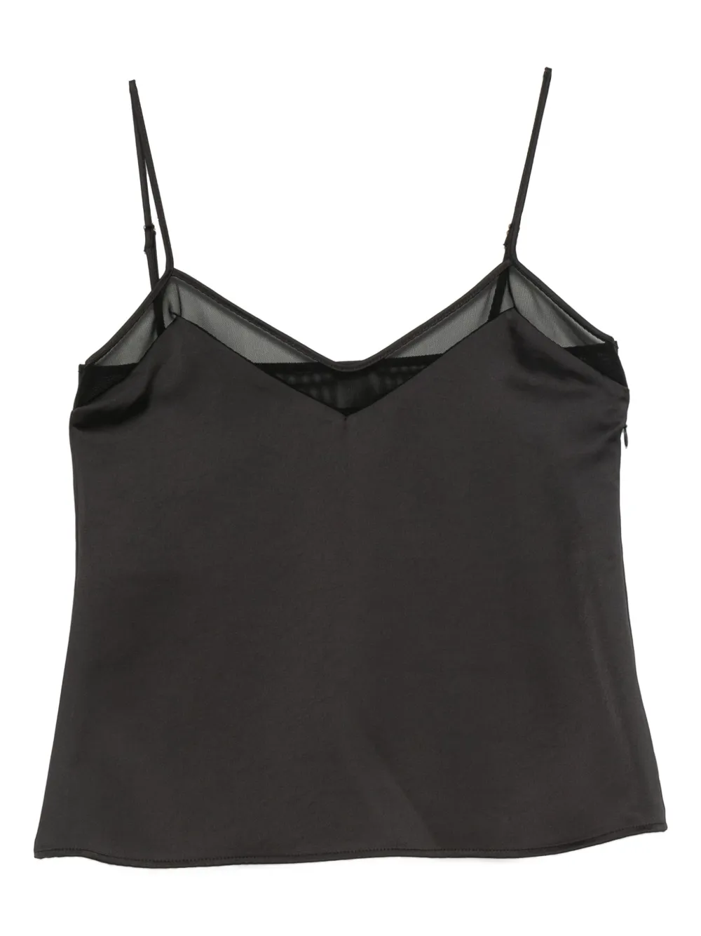 IMPERIAL sheer-panelled top | Black | Image 1