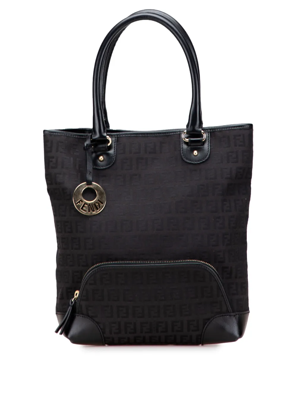 Fendi Pre-Owned 2000-2010 ズッキーノ キャンバス シェフ フロントポケット ショッピング トートバッグ - Fendi Pre-Owned 2000-2010 ズッキーノ キャンバス シェフ フロントポケット ショッピング トートバッグ -