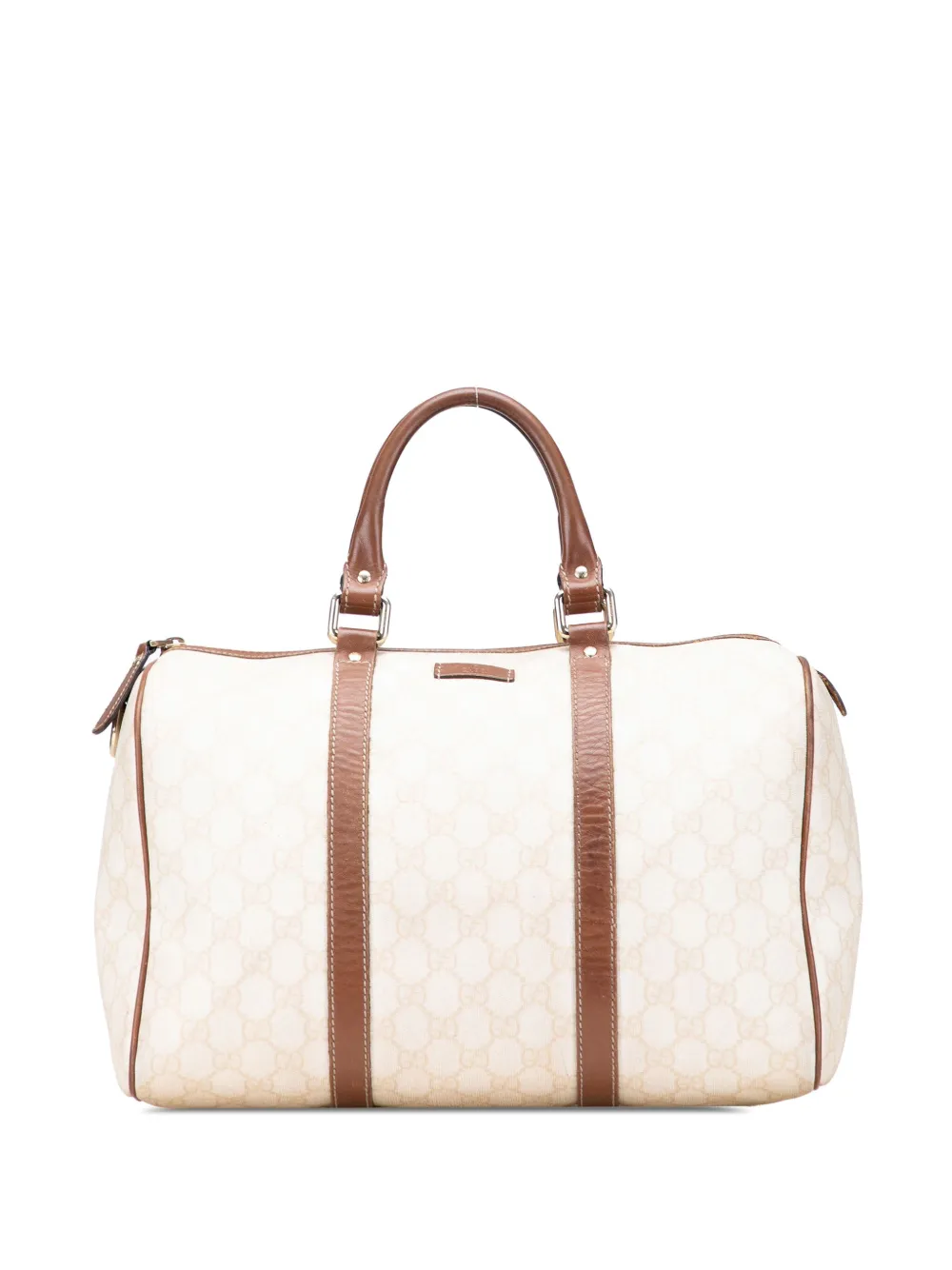 Pre-owned Gucci 2000-2015 Medium Gg Supreme Joy Boston Bag In Brown
