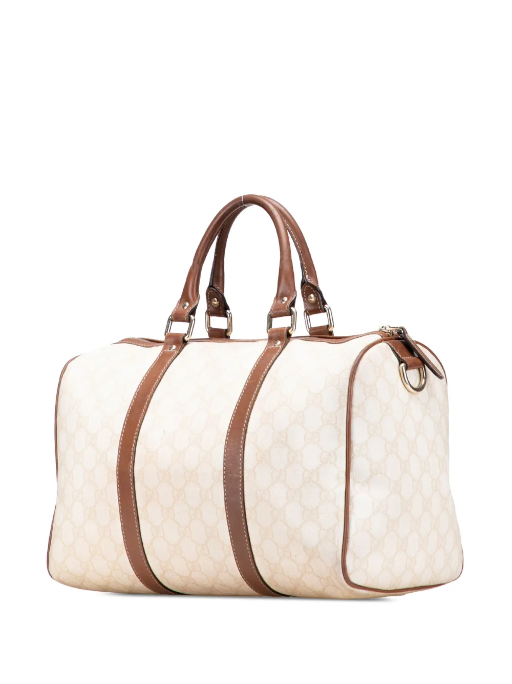 Pre-owned Gucci 2000-2015 Medium Gg Supreme Joy Boston Bag In Brown