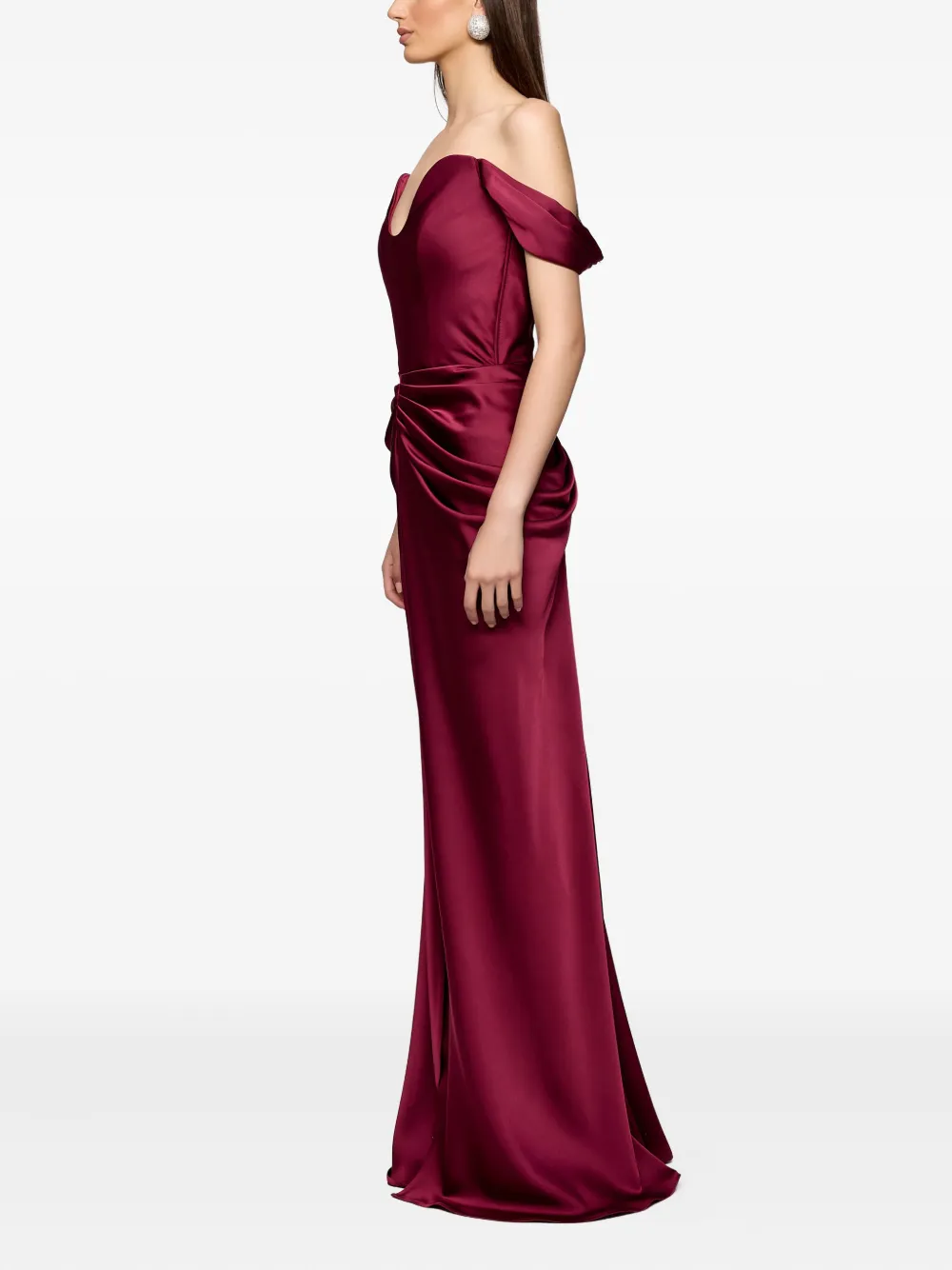 Ana Radu Off-shoulder jurk Rood
