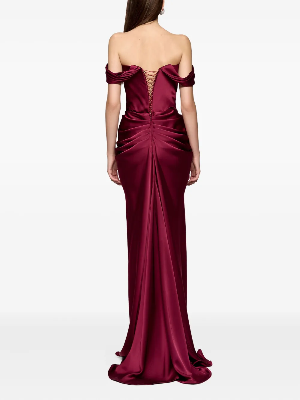 Ana Radu Off-shoulder jurk Rood