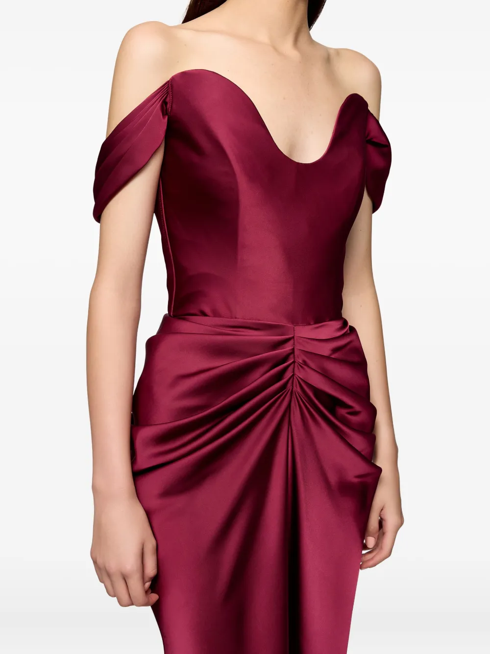 Ana Radu Off-shoulder jurk Rood