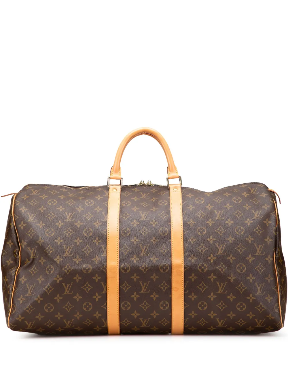 Louis Vuitton Pre-Owned 2001 モノグラム キーポル 55 ボストンバッグ - ブラウン Louis Vuitton Pre-Owned 2001 モノグラム キーポル 55 ボストンバッグ - ブラウン