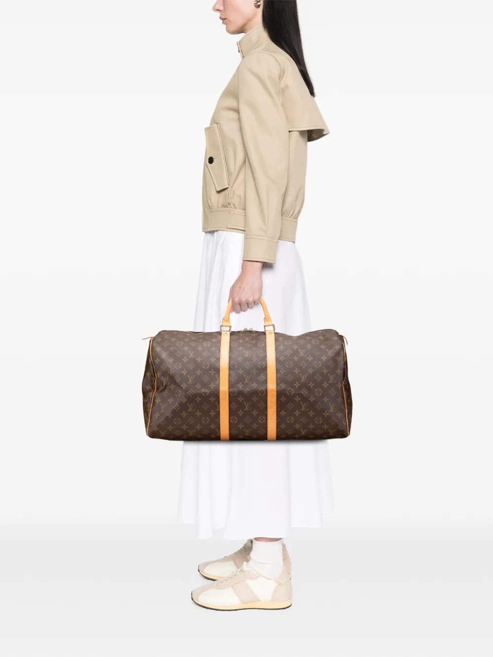 Louis Vuitton Pre-Owned 2001 Monogram Keepall 55 travel bag | Pre-Owned | Image 2