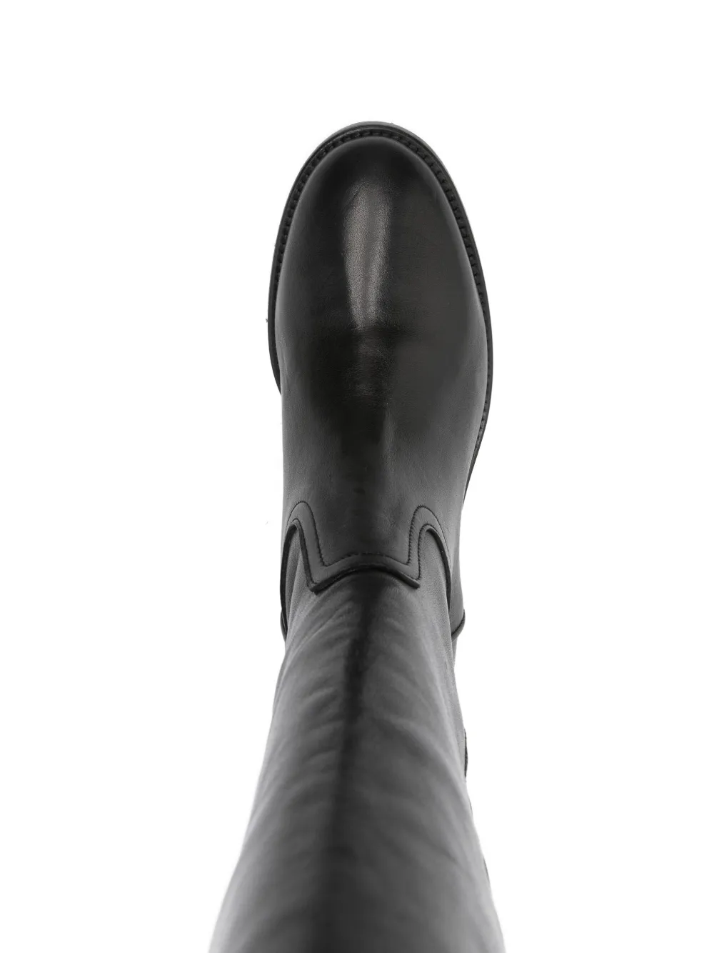 curiositè 30 mm leren knielaarzen Zwart