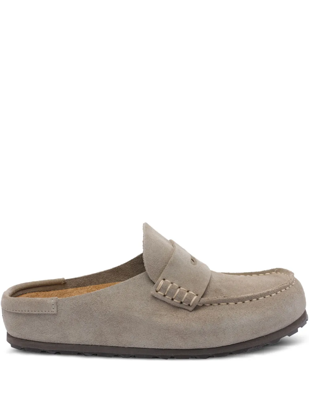 Birkenstock suede penny flat mules Brown