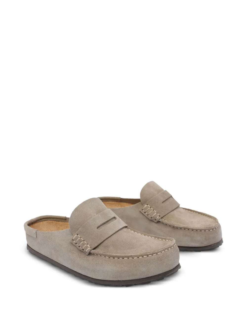 Birkenstock suede penny flat mules Brown