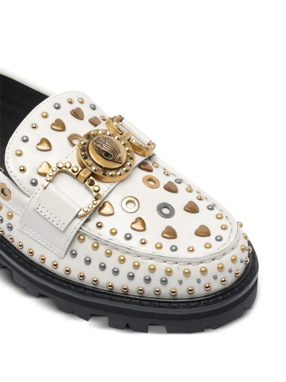 Kurt Geiger London Mansion loafers verfraaid met studs Beige