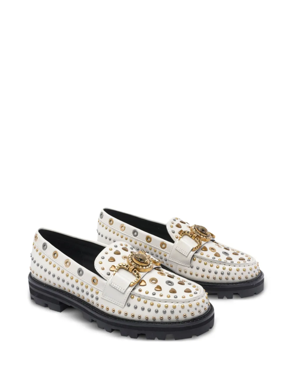 Kurt Geiger London Mansion loafers verfraaid met studs Beige