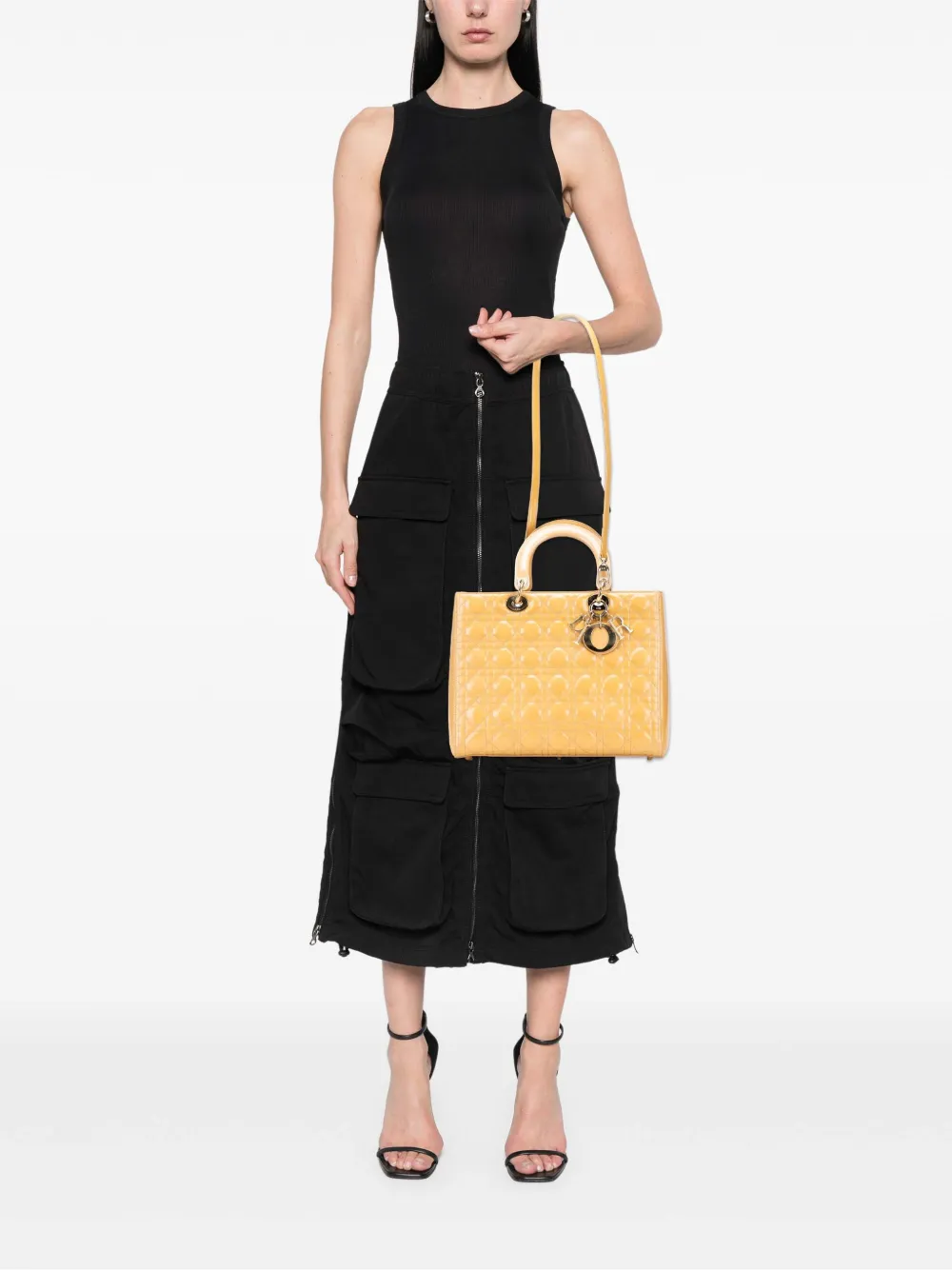 Christian Dior Pre-Owned 2012 Large Patent Cannage Lady Dior satchel | Pre-Owned | Image 2