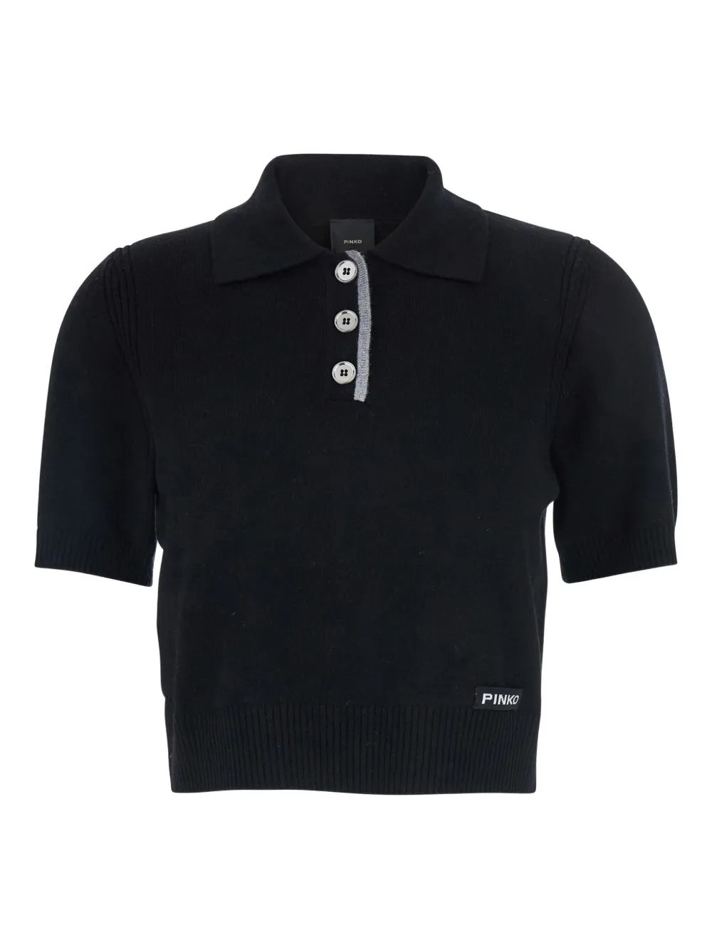 PINKO short-sleeve polo top | Black | Image 1