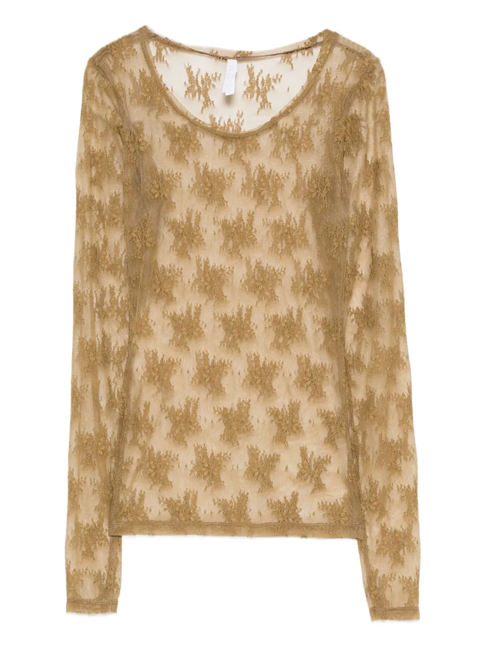 IMPERIAL floral-lace long-sleeve top | Green | Image 1