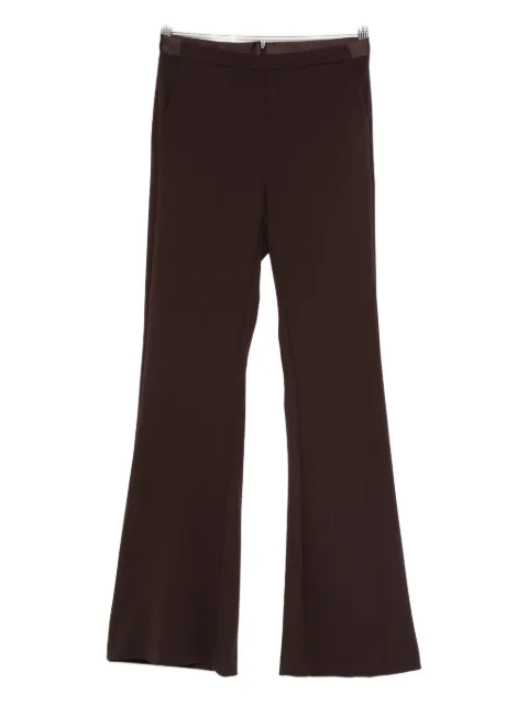 IMPERIAL flared welt-pocket trousers