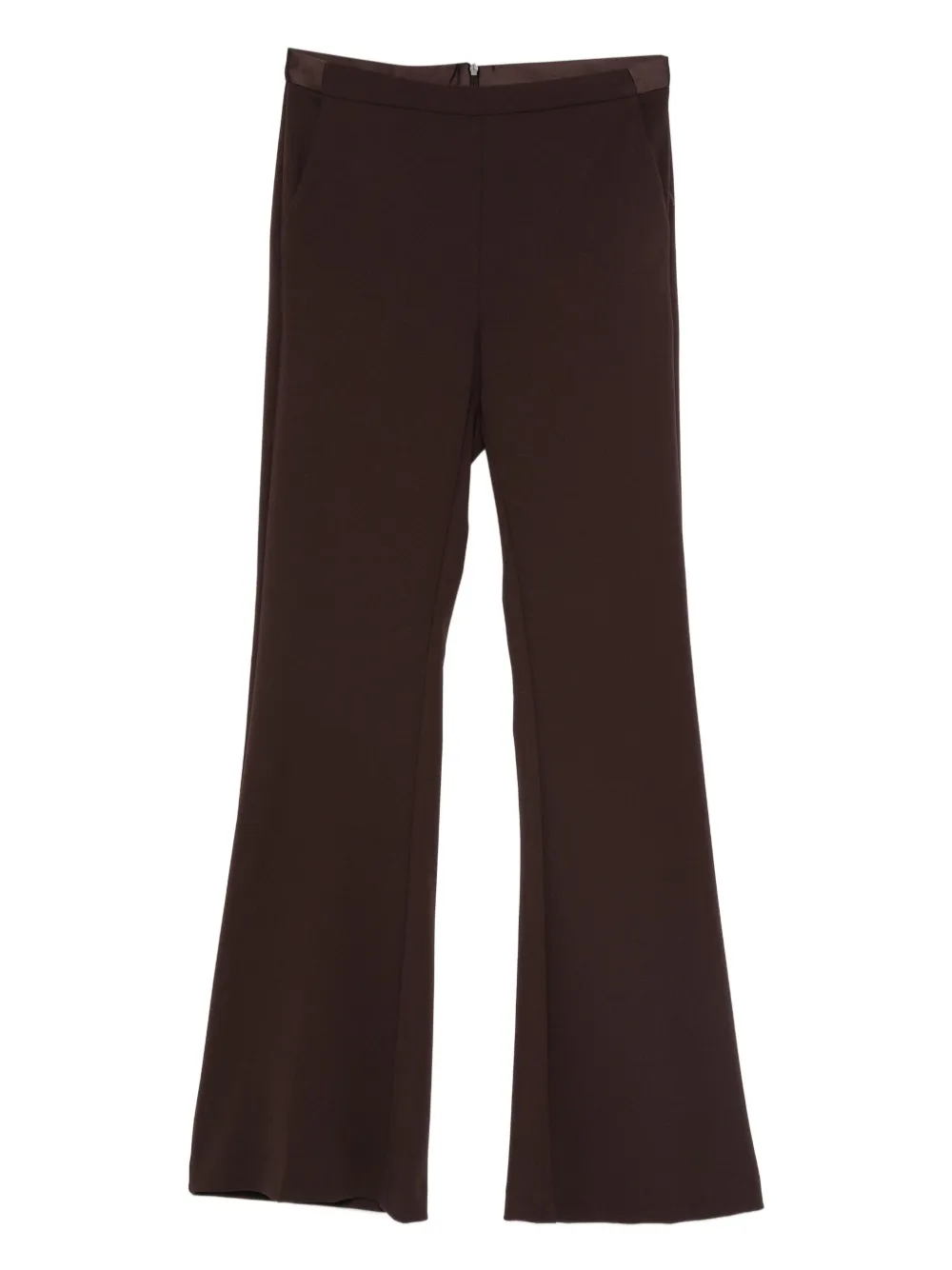 IMPERIAL flared welt-pocket trousers | Brown | Image 1
