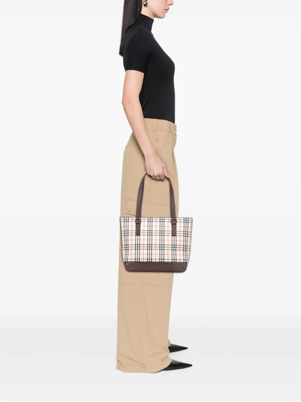 Burberry Pre-Owned Borsa tote in tela con motivo House Check 2000-2017 | Pre-owned | Image 2