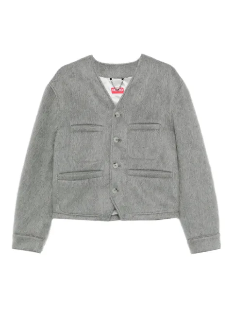 Kenzo buttoned patch-pocket jacket