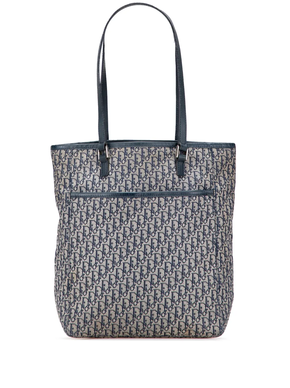 Pre-owned Dior 2003 Issimo Trotter Canvas Tote Bag In Blue