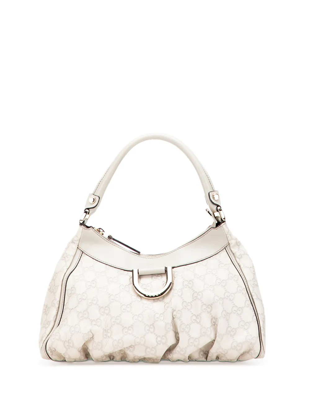 Gucci Pre-Owned 2000-2015 グッチシマ アビー Dリング ハンドバッグ - ホワイト Gucci Pre-Owned 2000-2015 グッチシマ アビー Dリング ハンドバッグ - ホワイト