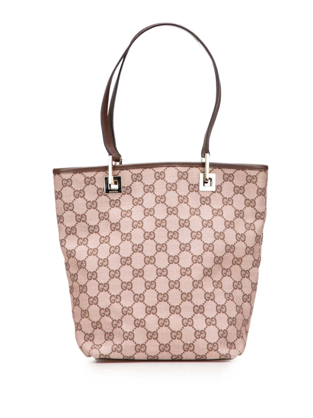 Pre-owned Gucci 2000-2015 Gg Canvas Tote Bag In Brown