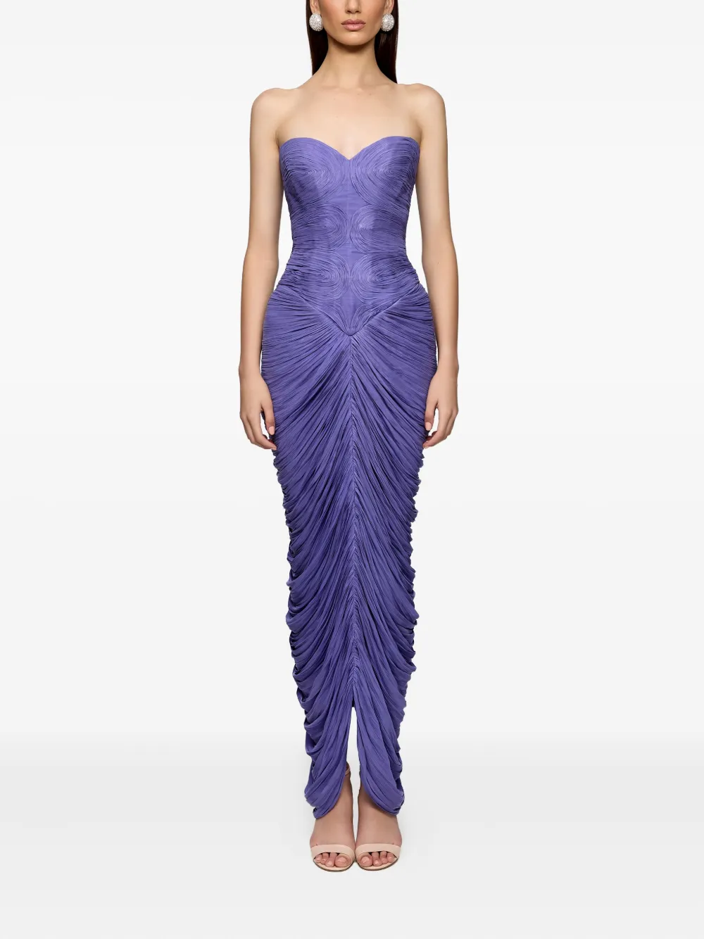 Ana Radu Strapless jurk - Paars