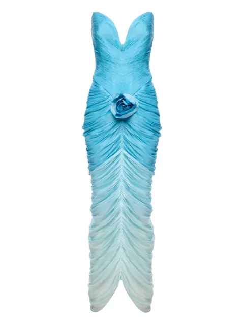 Ana Radu rose-embellished draped dress