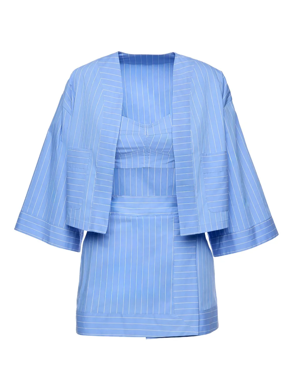 Ana Radu stripe-pattern skirt (set of three) | Blue | Image 1
