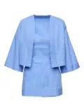 Ana Radu stripe-pattern skirt (set of three) - Blue