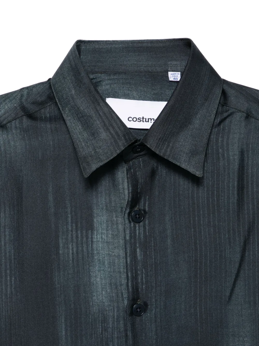 Costumein Overhemd met abstracte print Blauw