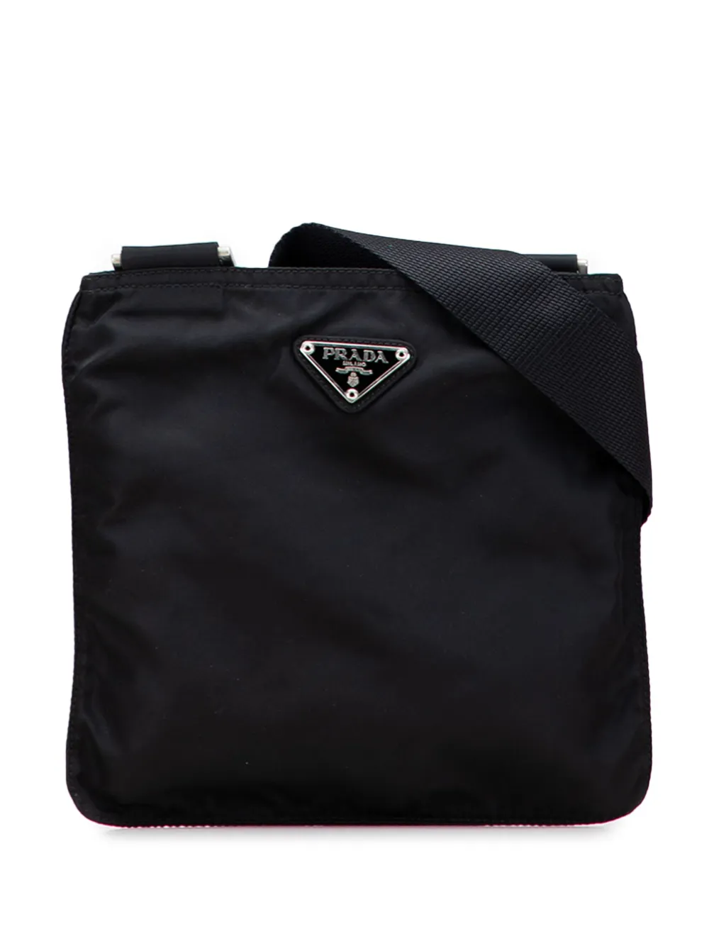 Prada Pre-Owned 2000-2013 テスート ジップトップ ショルダーバッグ - ブラック Prada Pre-Owned 2000-2013 テスート ジップトップ ショルダーバッグ - ブラック
