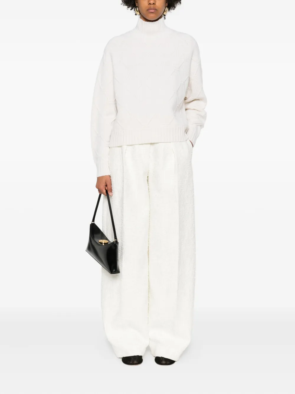Elisabetta Franchi high-neck sweater | Knitted Sweaters | Image 2