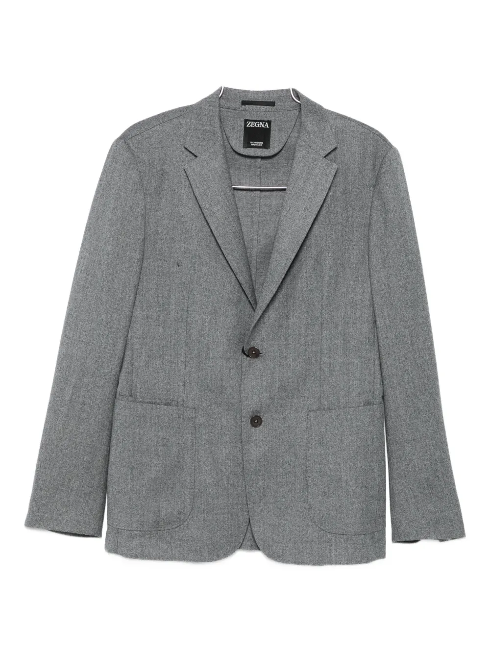 Zegna Button Suit In Gray