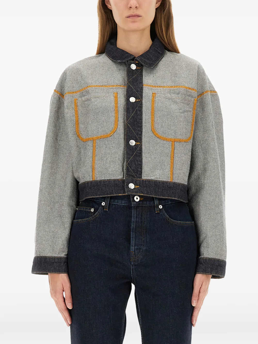 MOSCHINO JEANS buttoned jacket - Blu