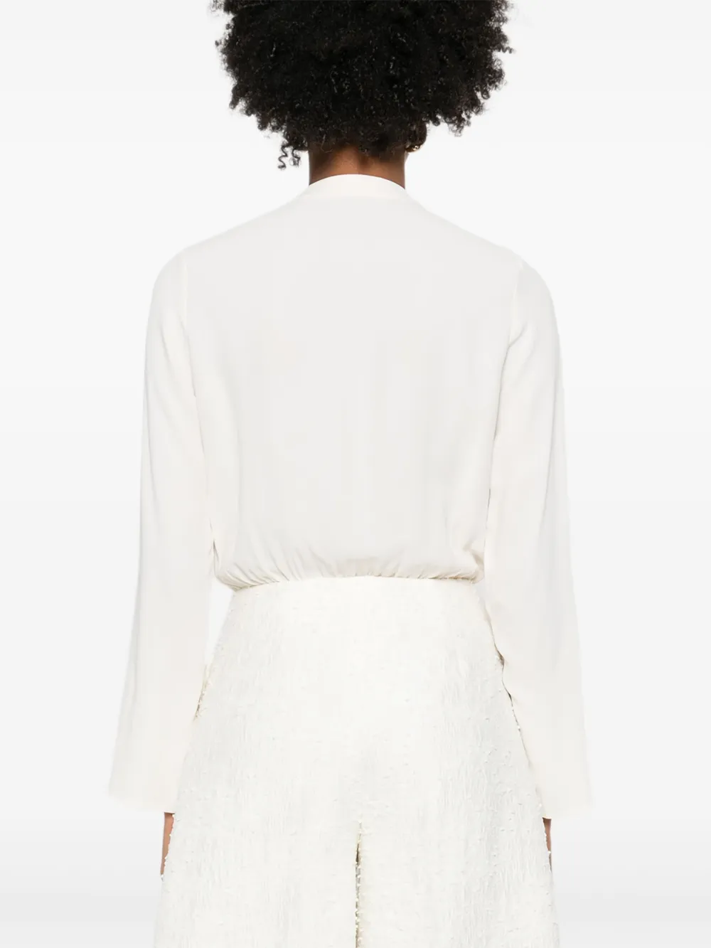 Elisabetta Franchi Body met kettingkwastje Beige