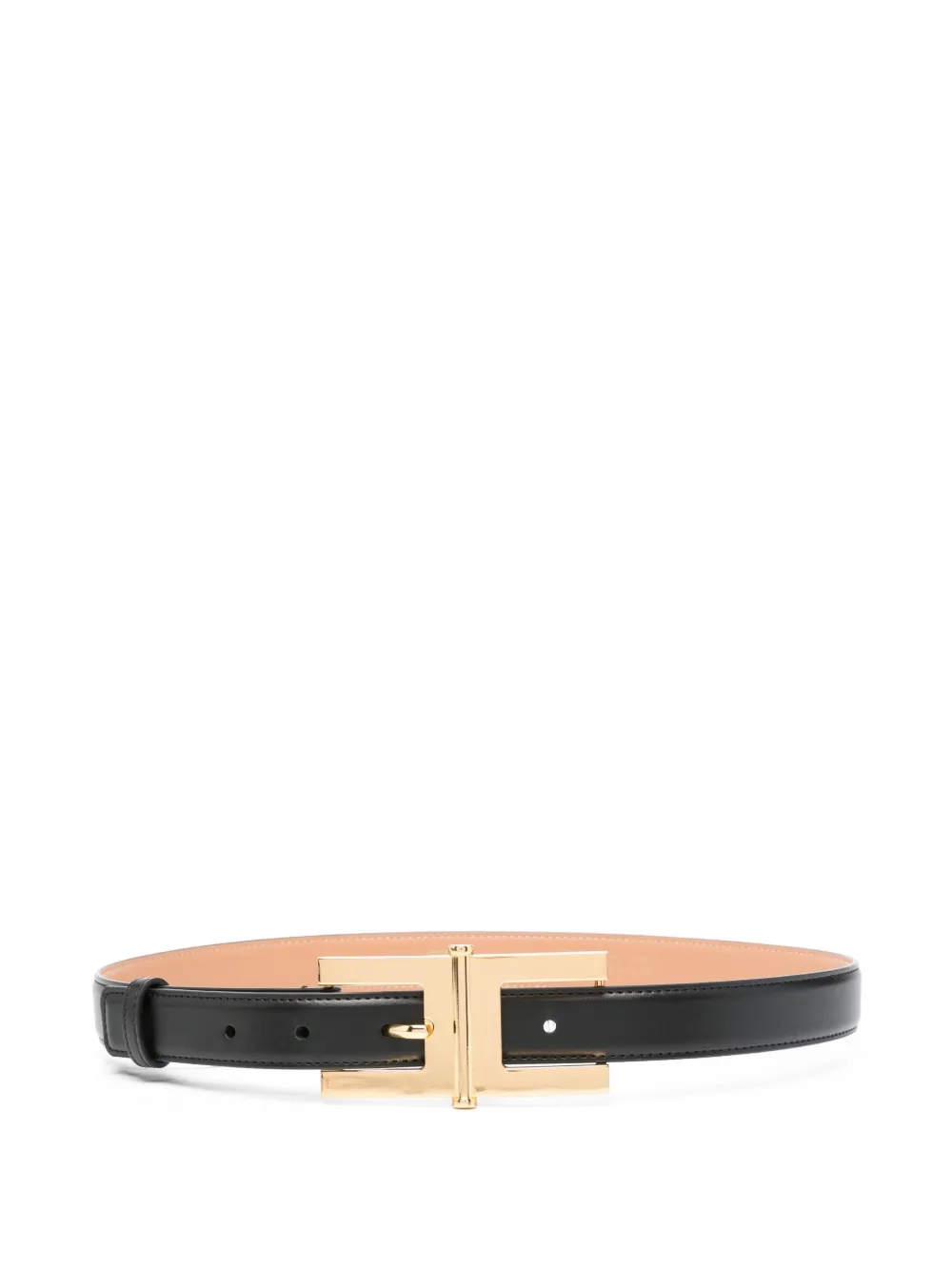 Elisabetta Franchi logo-buckle leather belt | Black | Image 1