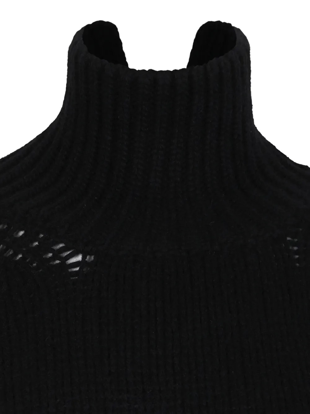 Douuod Rame High-neck Sweater In Black