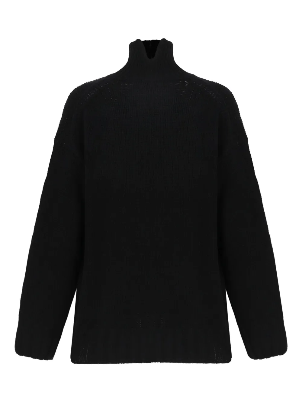 Douuod Rame High-neck Sweater In Black