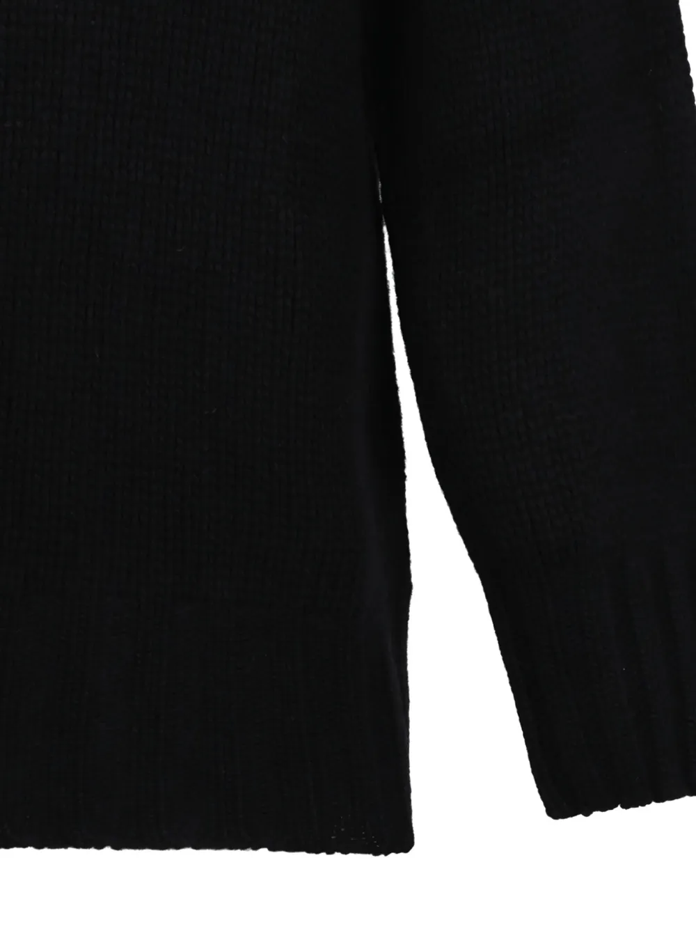 Douuod Rame High-neck Sweater In Black