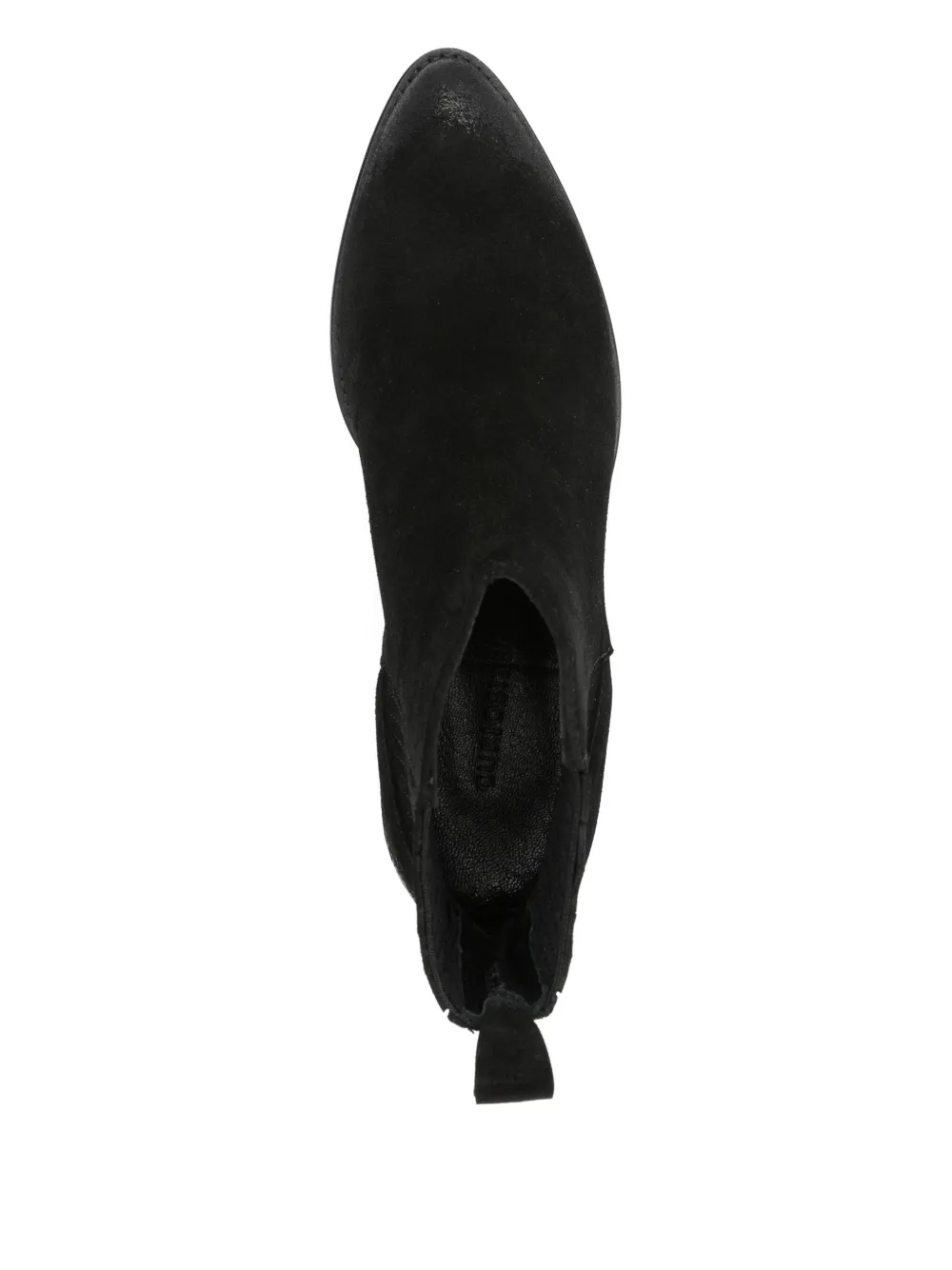 Curiosite 40mm Pointed-toe Suede Ankle Boots In Black
