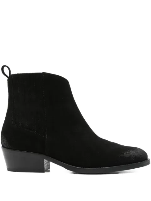 curiositè 40mm pointed-toe suede ankle boots