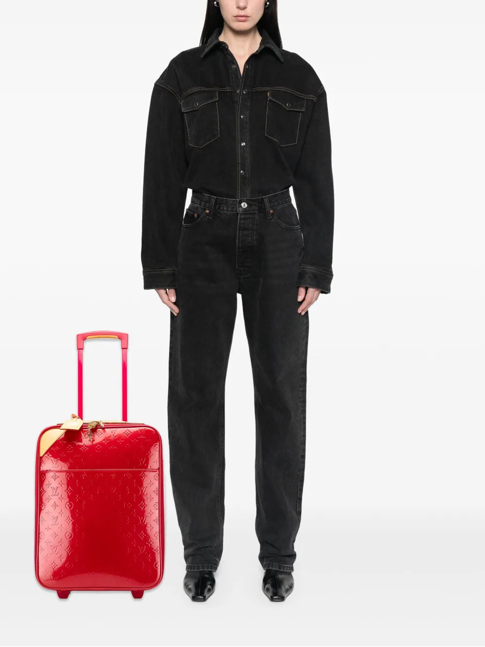 Louis Vuitton Pre-Owned 2008 Monogram Vernis Pegase 45 travel bag | Pre-Owned | Image 2